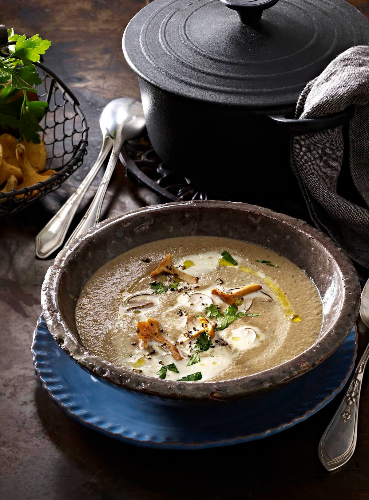 Waldpilzsuppe Rezept