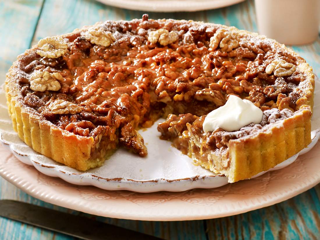 Walnuss-Karamell-Tarte Rezept | LECKER
