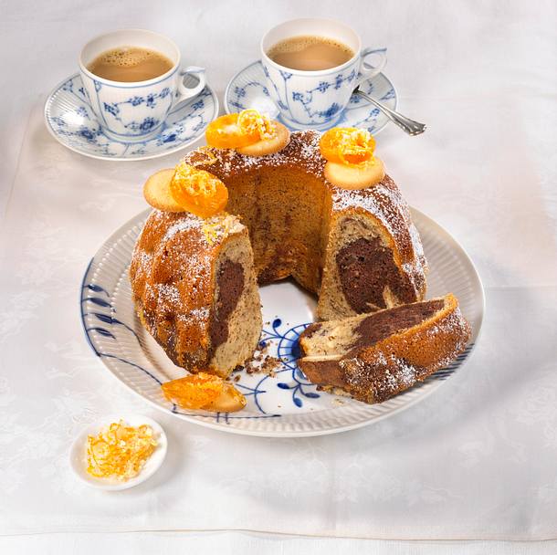 Walnuss-Orangenmarmorkuchen Rezept