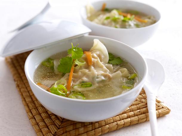 Wan Tan in Hühnerbrühe Rezept Wan Tan in Hühnerbrühe Rezept