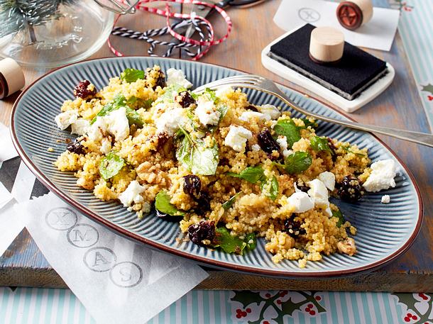 Warmer Couscous-Salat mit Ziegenkäse Rezept