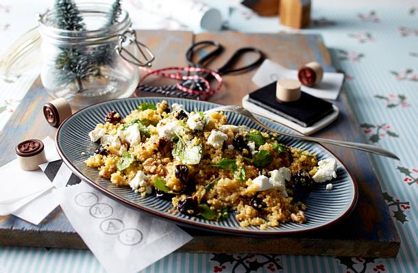 Warmer Couscous-Salat mit Ziegenkäse Rezept