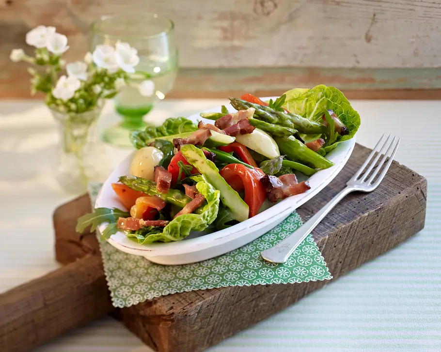Warmer Spargelsalat Rezept Warmer Spargelsalat Rezept