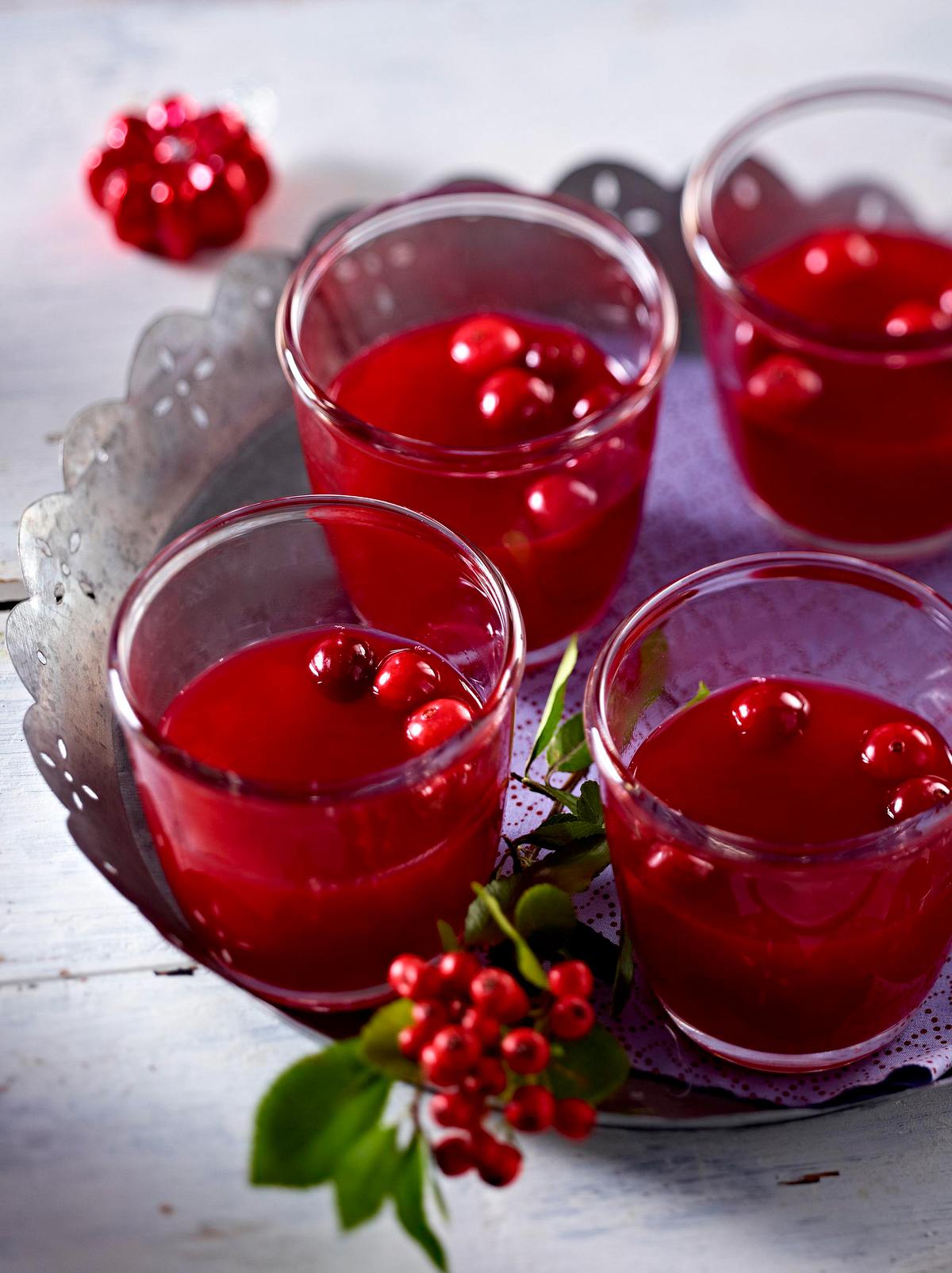 Warmer winterlicher Beeren-Cocktail Rezept