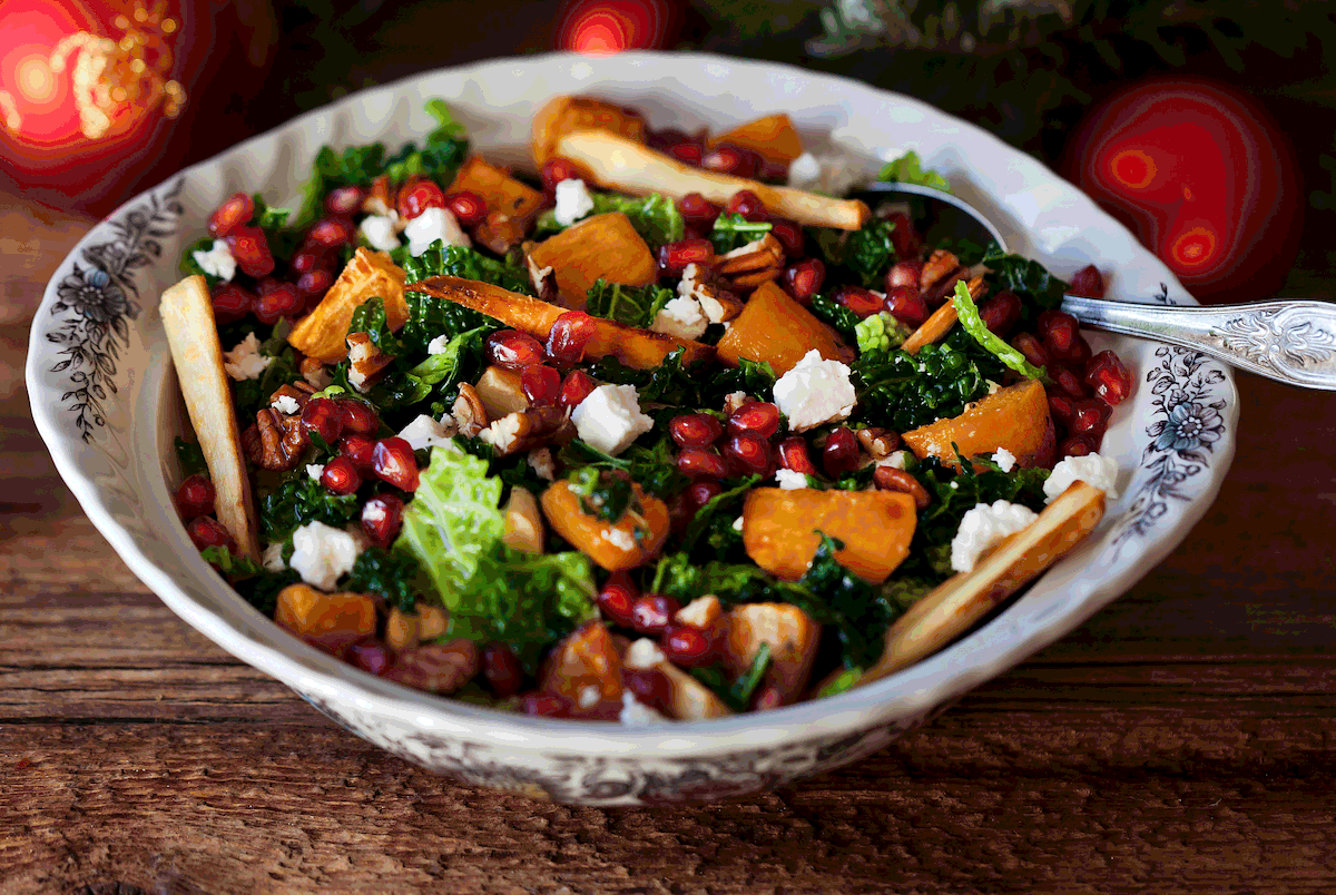 Warmer  Wirsingsalat mit Ofen-Wurzelwerk Rezept