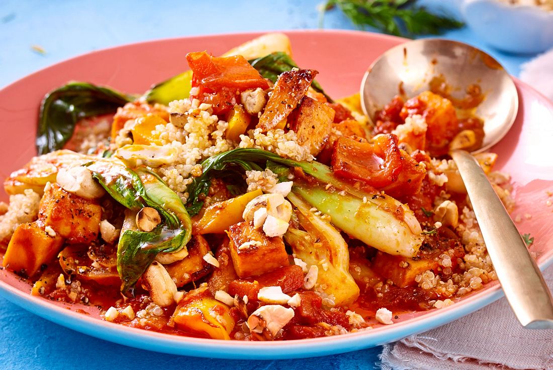 Warmes fast für lau: Süßkartoffel-Ragout Rezept Warmes fast für lau: Süßkartoffel-Ragout Rezept