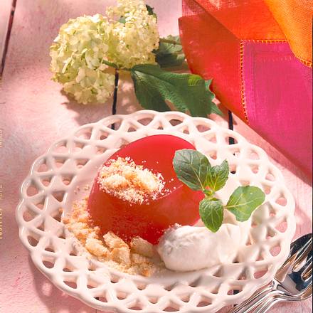 Wasser-Melonen-Kirschlikör-Gelee Rezept Wasser-Melonen-Kirschlikör-Gelee Rezept
