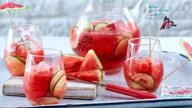 Wassermelonen-Bowle Rezept - Foto: LECKER @ Bauer Media Group