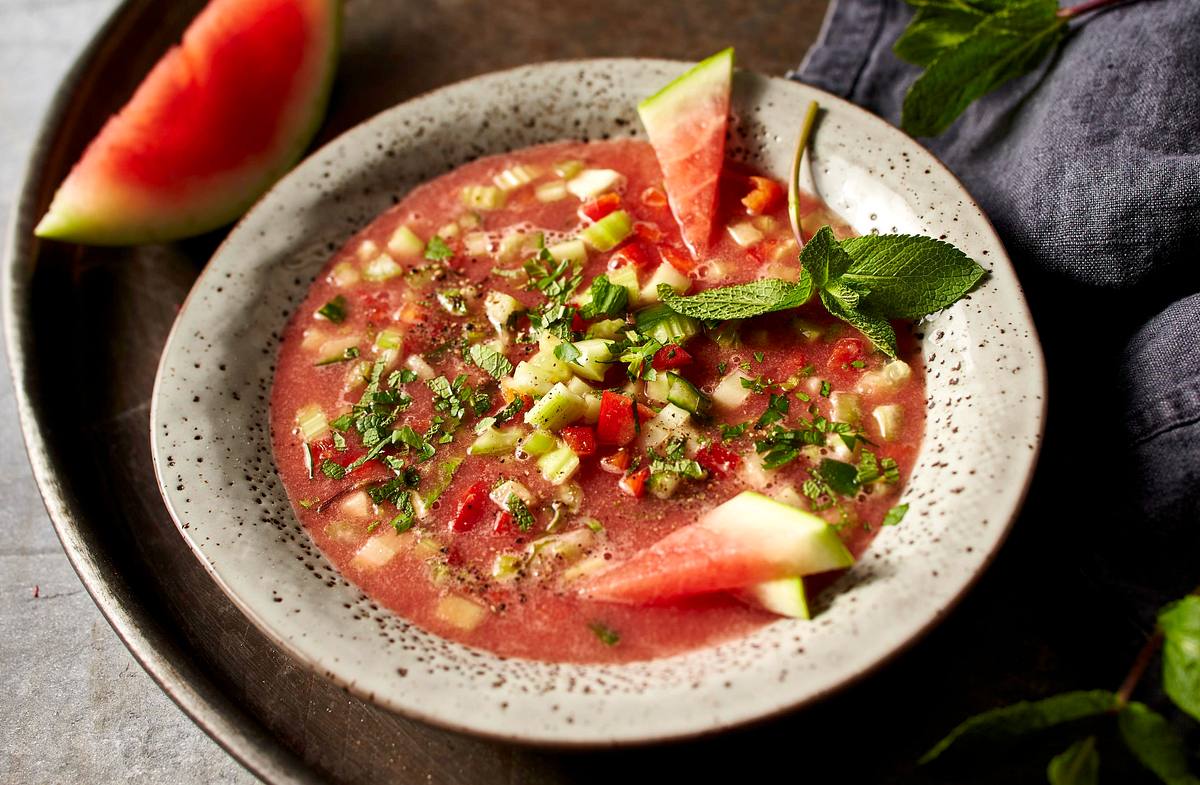 Wassermelonen-Gazpacho Rezept