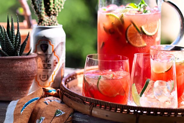 Wassermelonen-Gin-Fizz Rezept