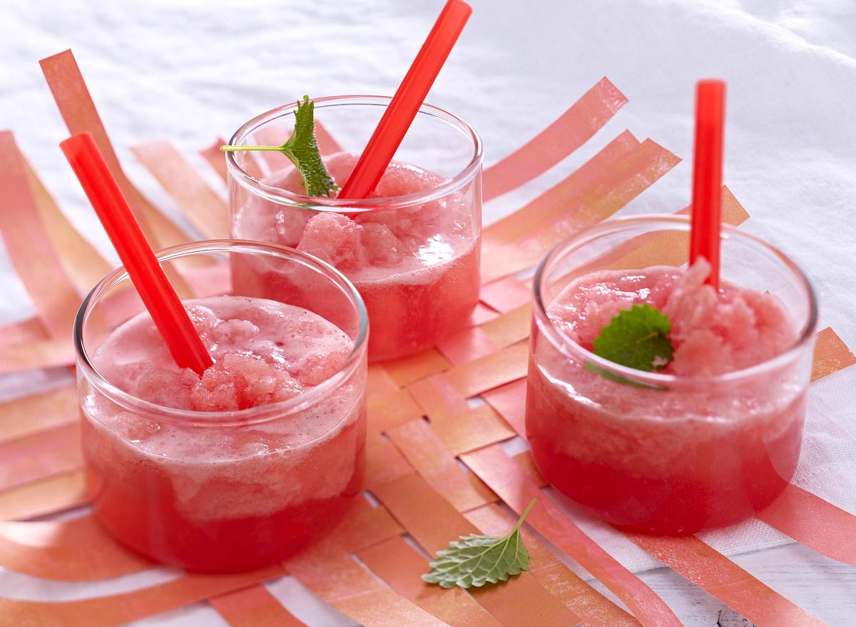 Wassermelonensorbet mit Prosecco Rezept