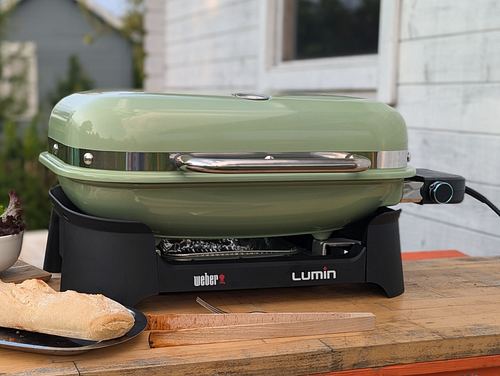 Weber Elektro-Tischgrill Lumin Mintgrün