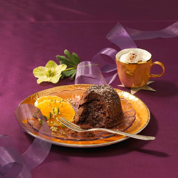 Weihnachtliche Schokoküchlein Rezept