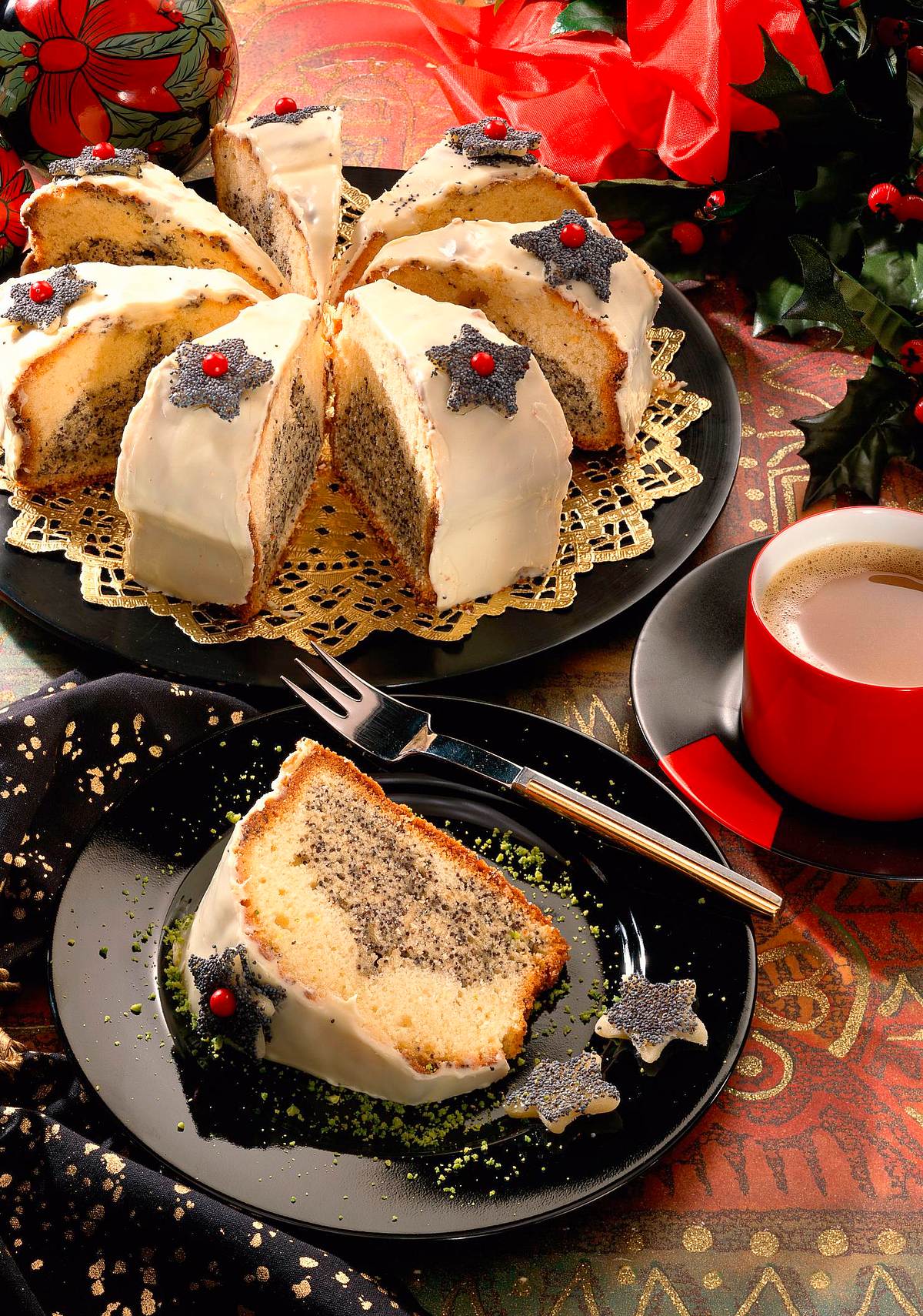 Weihnachtlicher Mohnkuchen Rezept