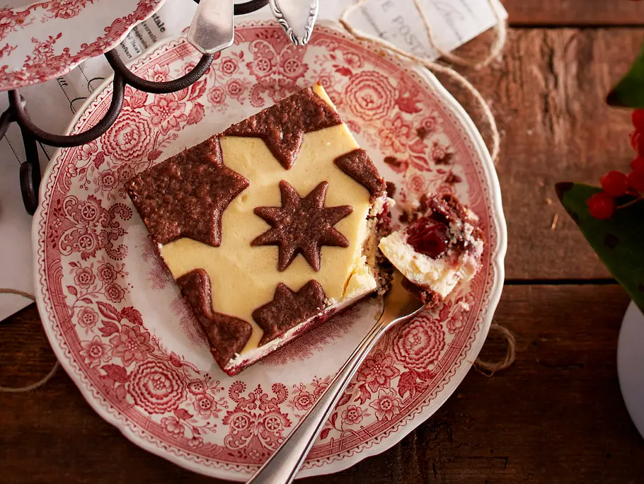 Weihnachtlicher Schokozupfkuchen Rezept Weihnachtlicher Schokozupfkuchen Rezept