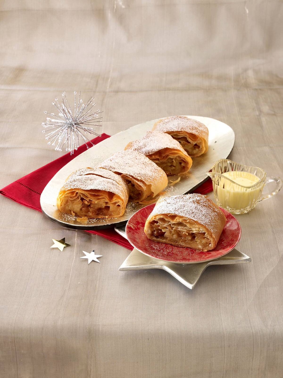 Weihnachts-Apfelstrudel Rezept