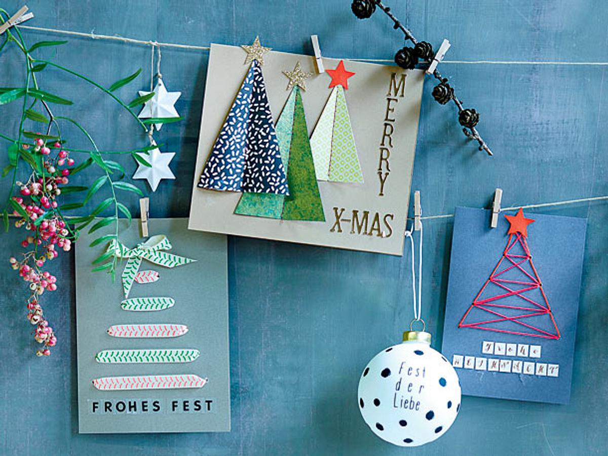 Weihnachtskarten selber basteln - die schönsten DIY-Ideen
