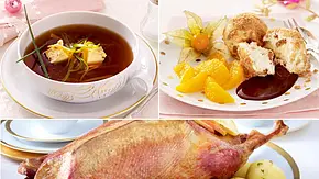 Weihnachtsmenü mit Gans Weihnachtsmenü mit Gans
