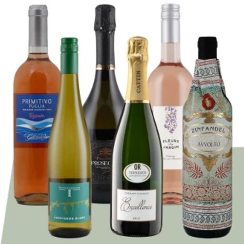 6 Flaschen Premiumwein aus Frankreich, Italien und Deutschland