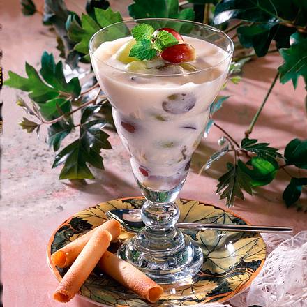 Weinschaumcreme mit Trauben Rezept Weinschaumcreme mit Trauben Rezept