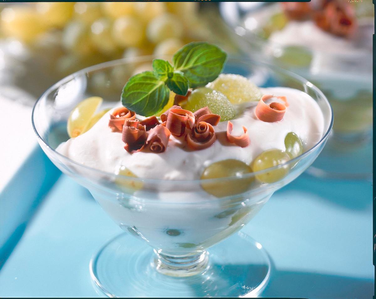 Weintrauben mit Grappa-Creme Rezept