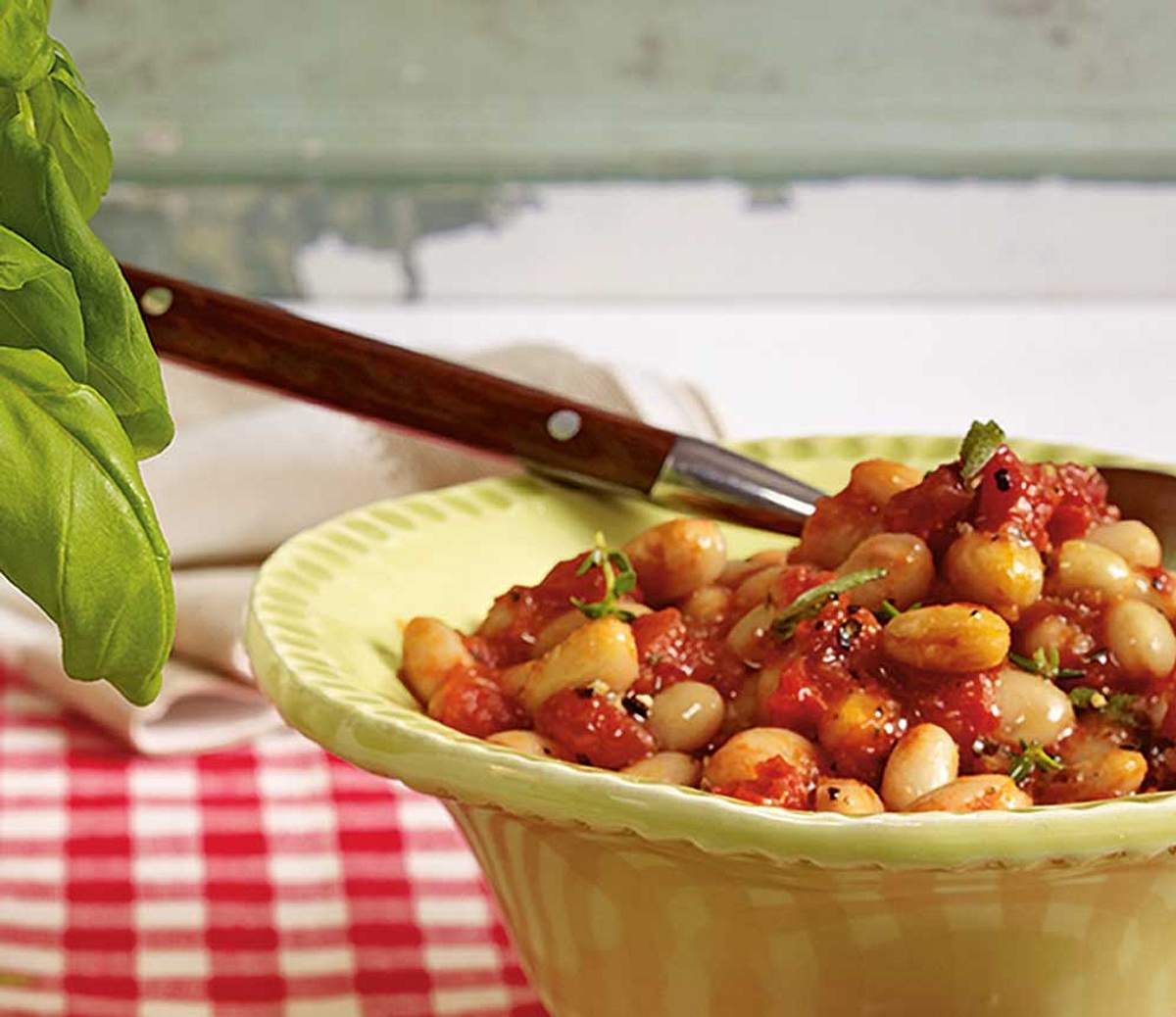 Weiße Bohnen in Thymian-Tomatensoße Rezept