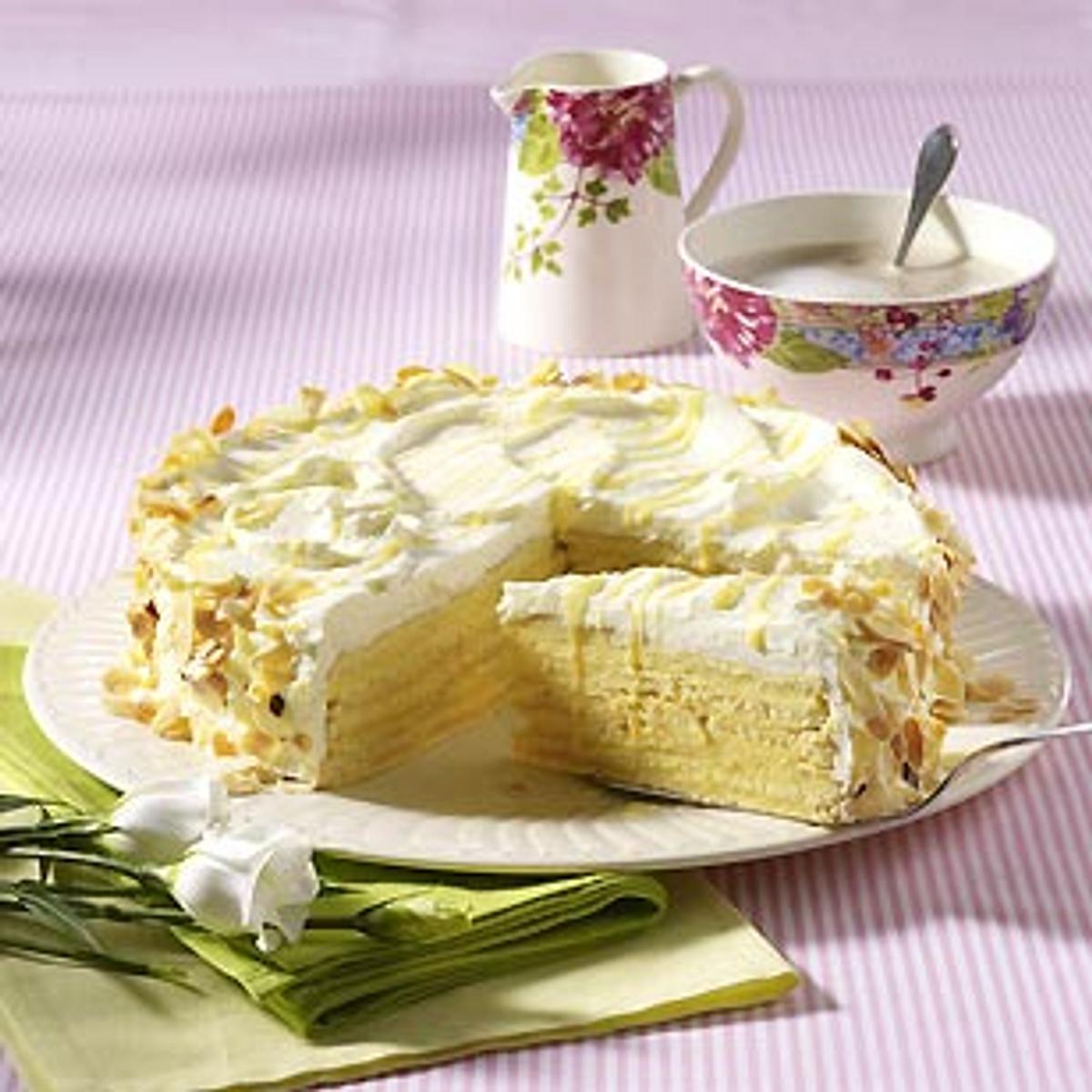 Weiße Schoko-Schichttorte Rezept