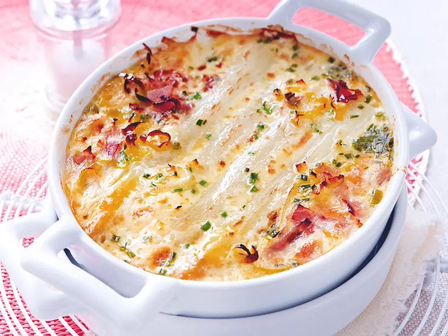 Weißer Spargelauflauf Rezept Weißer Spargelauflauf Rezept