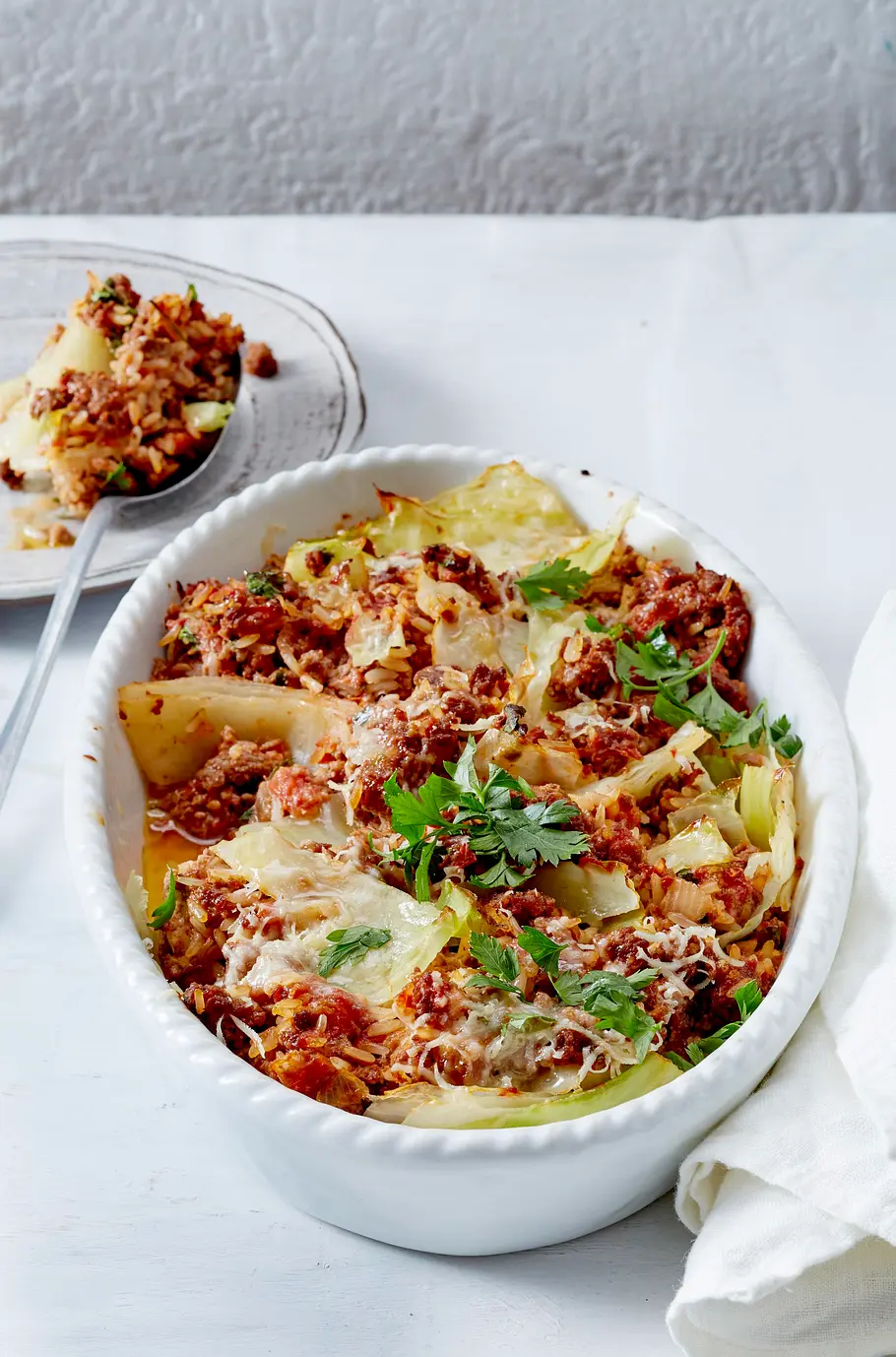 Weißkohl-Auflauf mit Hack Rezept Weißkohl-Auflauf mit Hack Rezept
