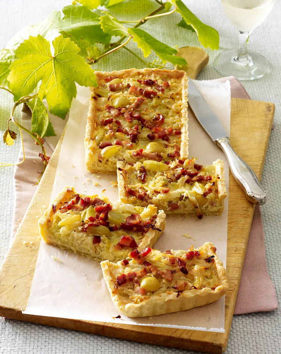 Weißkraut-Silvaner-Quiche Rezept Weißkraut-Silvaner-Quiche Rezept