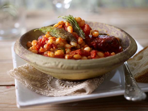 Weiße Bohnen mit Salsicce Rezept Weiße Bohnen mit Salsicce Rezept
