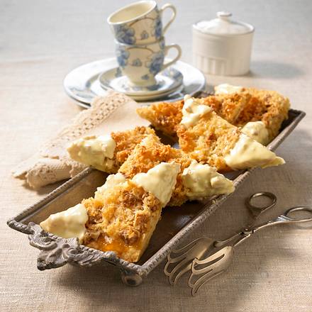 Weiße Kokos-Walnuss-Ecken Rezept