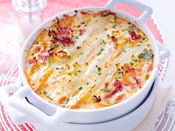 Weißer Spargelauflauf Rezept
