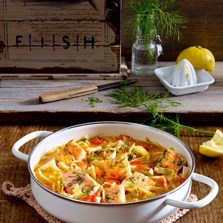 Weißkohl-Fisch-Eintopf Rezept Weißkohl-Fisch-Eintopf Rezept