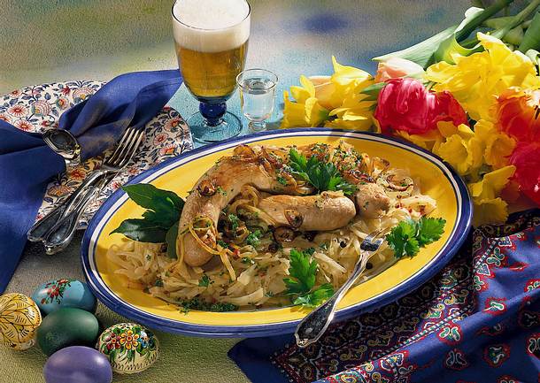 Weißwurst auf Weißkraut Rezept Weißwurst auf Weißkraut Rezept