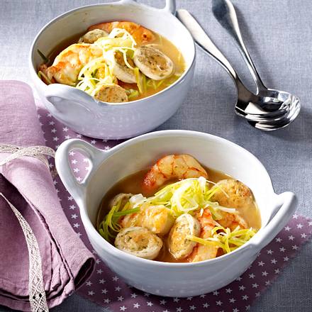 Weißwurst mit Scampi Rezept Weißwurst mit Scampi Rezept
