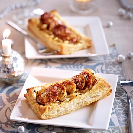 Weißwurst-Tartelettes Rezept