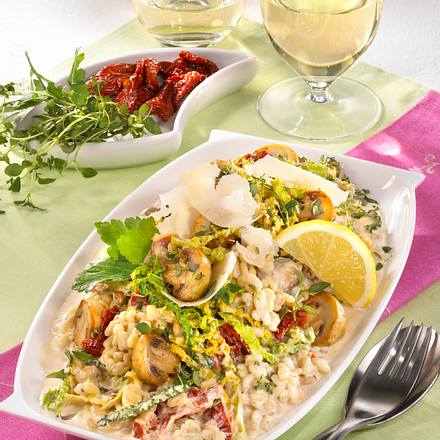 Weizen-Risotto mit Rahmwirsing Rezept Weizen-Risotto mit Rahmwirsing Rezept