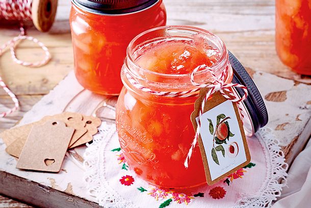 Weißer-Pfirsich-Konfitüre Rezept Weißer-Pfirsich-Konfitüre Rezept