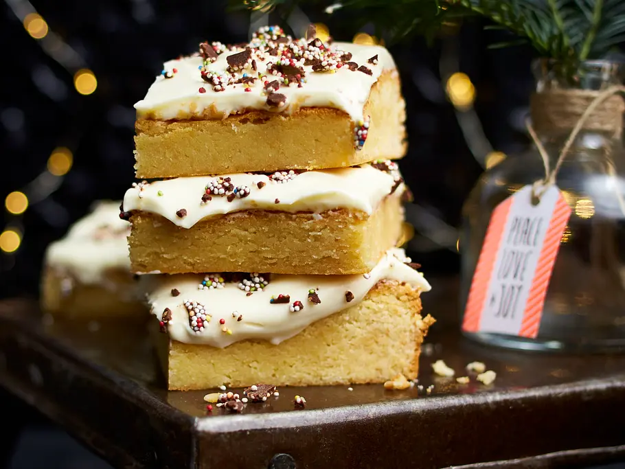 „White Christmas“- Blondies