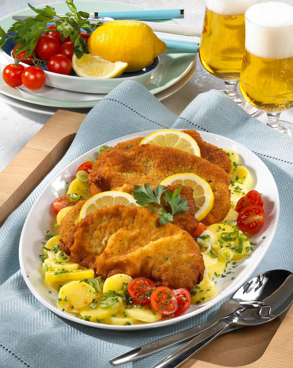 Wiener Schnitzel mit Kartoffelsalat Rezept