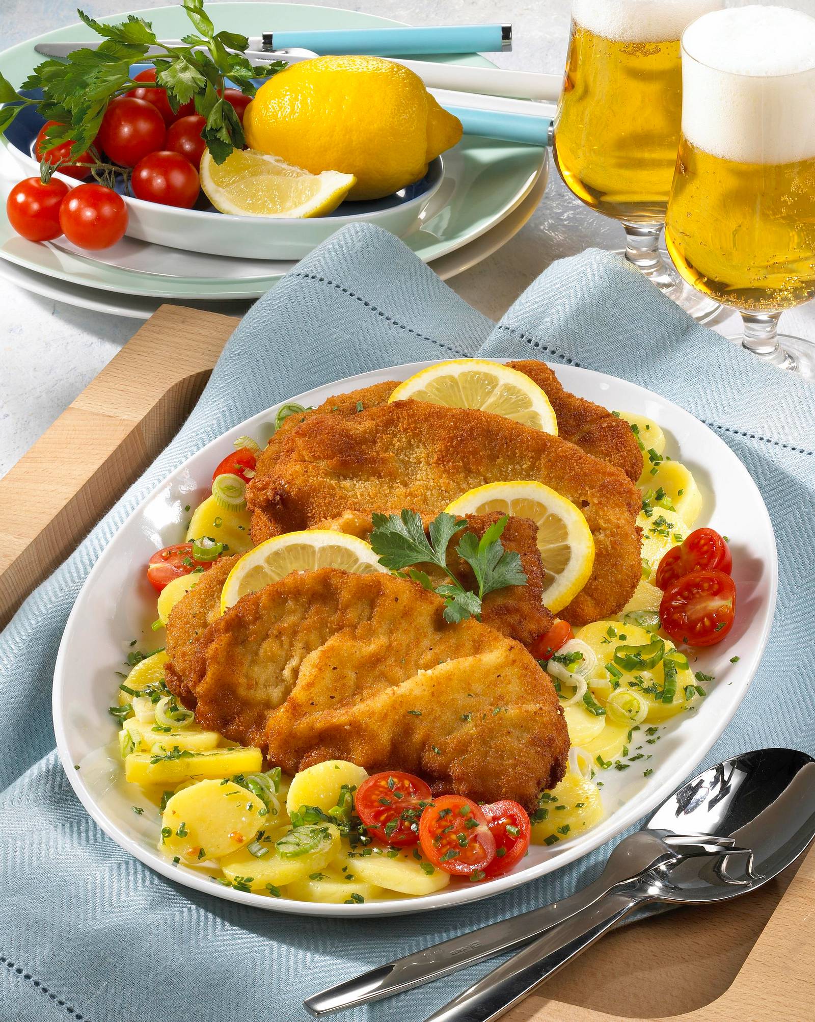 Wiener Schnitzel Mit Kartoffelsalat Rezept | LECKER