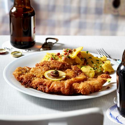 Wiener Schnitzel Mit Kartoffelsalat Rezept Lecker