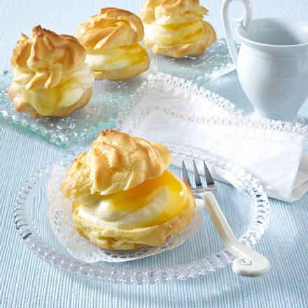 Windbeutel mit Zitronensahne Rezept Windbeutel mit Zitronensahne Rezept