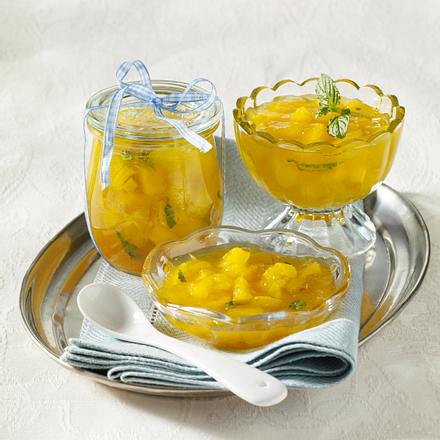 Winterkonfitüre mit Ananas und Mango Rezept Winterkonfitüre mit Ananas und Mango Rezept