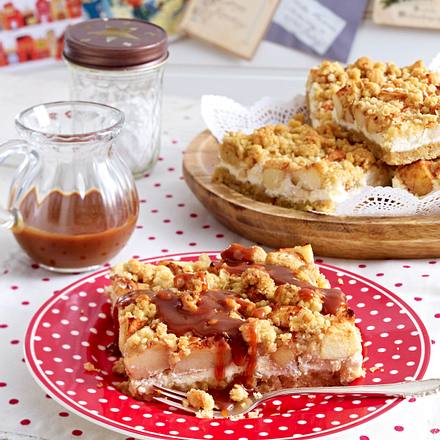 Winterlicher Apfel-Käsekuchen Rezept