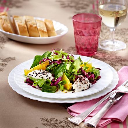 Wintersalat mit Käsenocken Rezept Wintersalat mit Käsenocken Rezept