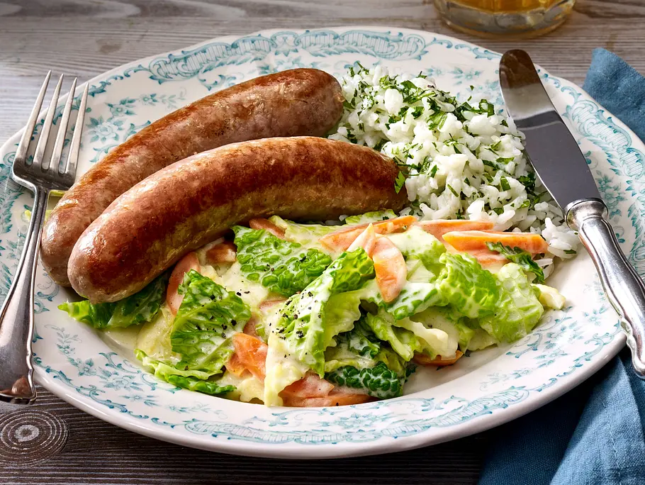 Wirsinggemüse zu Bratwürsten Rezept Wirsinggemüse zu Bratwürsten Rezept