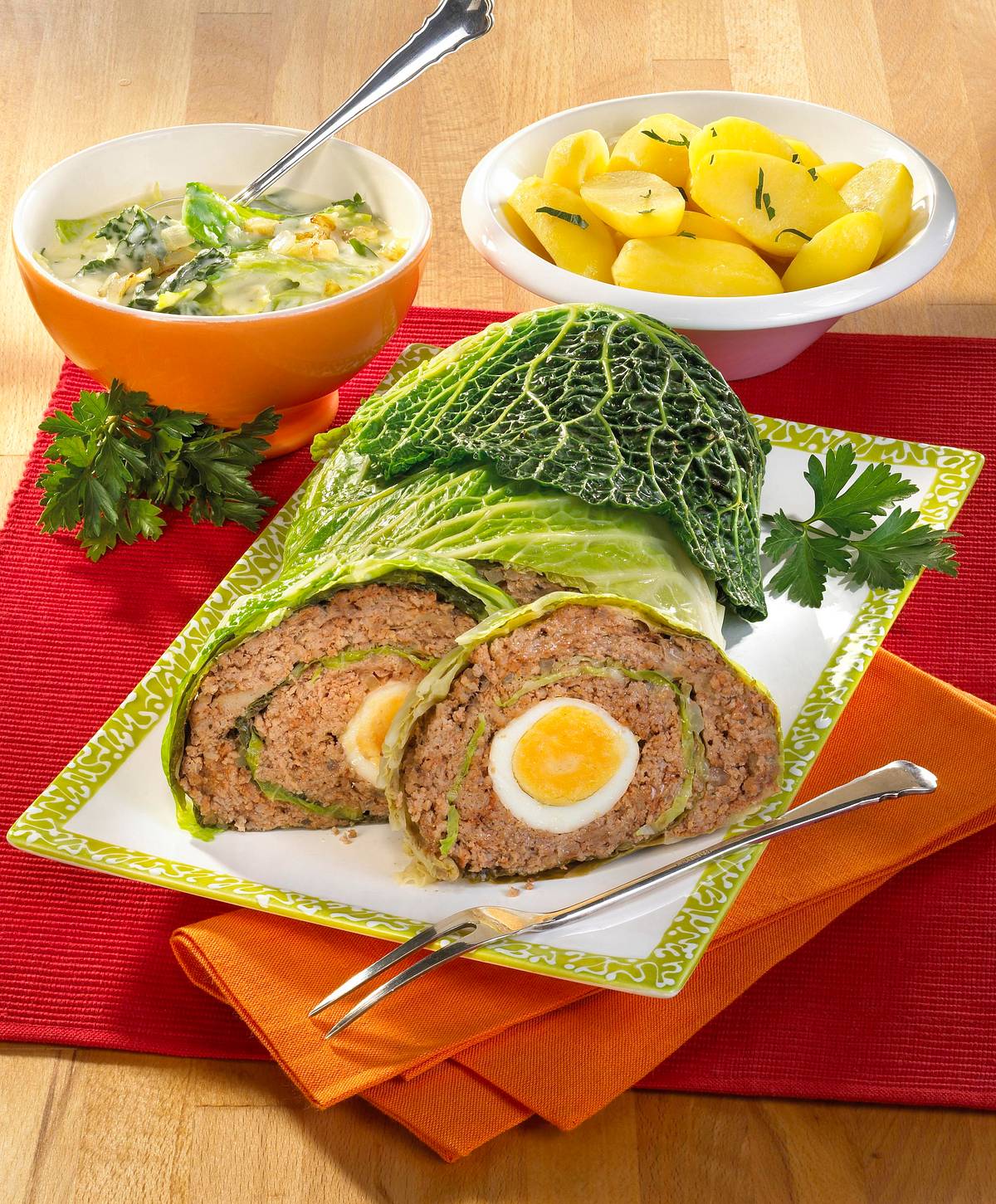 Wirsingroulade Falscher Hase Rezept