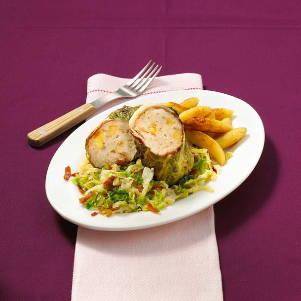 Wirsingroulade mit Schinken Rezept